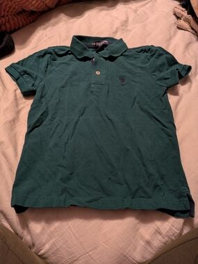 U.S. Polo Assn. Boys Green Polo Shirt